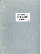 Conversion Worksheet Manual